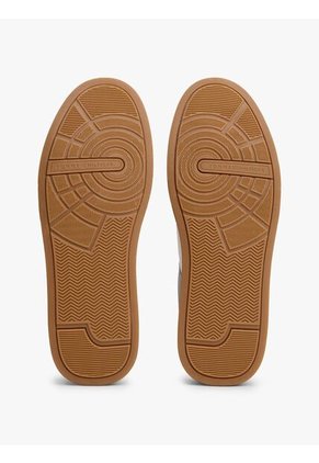 Tenis Gris De Tenis En Cuero Texturizada Tommy Hilfiger