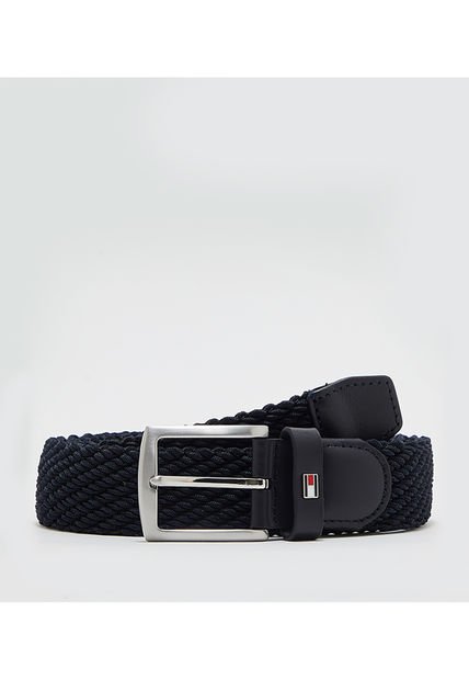 Cinturón Azul Denton Trenzado Para Hombre Tommy Hilfiger