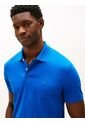 Polo Celeste De Punto Interlock De Corte Regular Tommy Hilfiger de Tommy Hilfiger