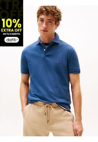 Polo Azul 1985 De Corte Regular Tommy Hilfiger Tommy Hilfiger
