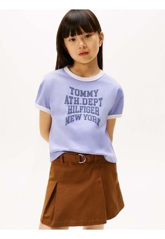 Camiseta Celeste Con Logo Gráfico Athletic Tommy Hilfiger Tommy Hilfiger