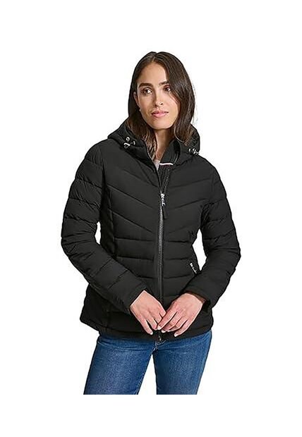 Chaqueta Negra Ligera Acolchada  Tommy Hilfiger