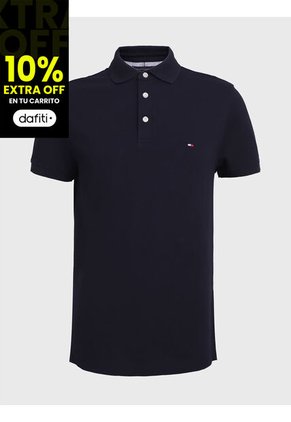 Polo 1985 Collection De Piqué Y Corte Slim Hombre Azul Oscuro Tommy Hilfiger