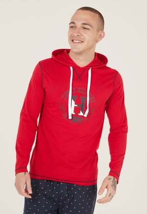 Hoodie Rojo-Azul-Blanco Tommy Hilfiger Sleepwear