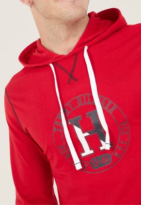 Hoodie Rojo-Azul-Blanco Tommy Hilfiger Sleepwear