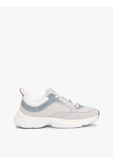 Tenis Gris Modern De Running Con Texturas Tommy Hilfiger