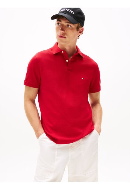 Polo Rojo 1985 De Corte Regular Tommy Hilfiger