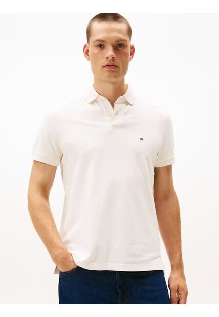 Polo Blanco 1985 De Corte Regular Tommy Hilfiger