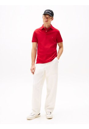 Polo Rojo 1985 De Corte Regular Tommy Hilfiger