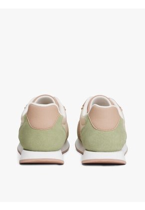 Tenis Verde De Ante Con Monograma TH Tommy Hilfiger