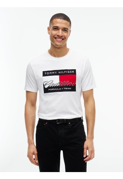 Camiseta Blanca Gráfica Con Logo TH X Cadillac Formula 1® Tommy Hilfiger