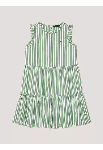 Vestido Verde A Capas Con Detalles Fruncidos Tommy Hilfiger Tommy Hilfiger