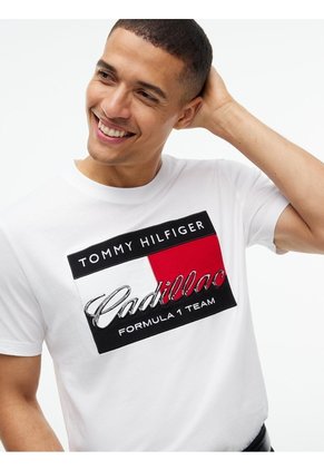 Camiseta Blanca Gráfica Con Logo TH X Cadillac Formula 1® Tommy Hilfiger