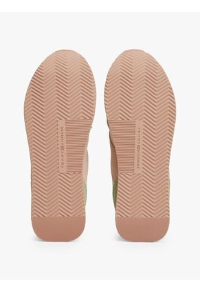 Tenis Verde De Ante Con Monograma TH Tommy Hilfiger