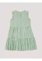Vestido Verde A Capas Con Detalles Fruncidos Tommy Hilfiger de Tommy Hilfiger