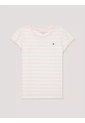 Camiseta Rosa A Rayas Con Logo Tommy Hilfiger de Tommy Hilfiger