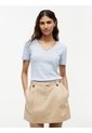 Camiseta Celeste Slim Con Cuello En V Tommy Hilfiger de Tommy Hilfiger