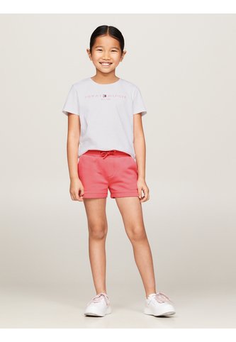 Conjunto Rosa De Camiseta Y Shorts Slim Essential Tommy Hilfiger Tommy Hilfiger