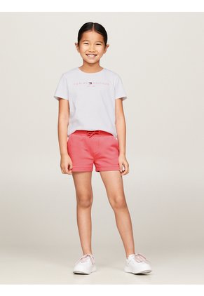 Conjunto Rosa De Camiseta Y Shorts Slim Essential Tommy Hilfiger