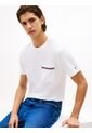 Camiseta Blanca Global Stripe Con Bolsillo Tommy Hilfiger de Tommy Hilfiger