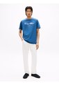 Camiseta Azul Con Logotipo Cursivo Tommy Hilfiger de Tommy Hilfiger
