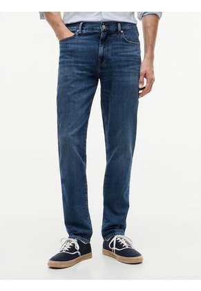 Jeans Azul Oscuro Denton Rectos Con Efecto Usado Tommy Hilfiger