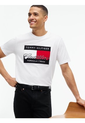 Camiseta Blanca Gráfica Con Logo TH X Cadillac Formula 1® Tommy Hilfiger