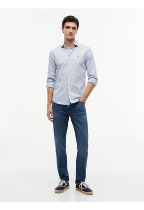 Jeans Azul Oscuro Denton Rectos Con Efecto Usado Tommy Hilfiger