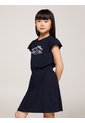Vestido Azul Marino De Corte Amplio Con Logo Floral Tommy Hilfiger de Tommy Hilfiger