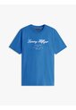 Camiseta Azul Con Logotipo Cursivo Tommy Hilfiger de Tommy Hilfiger