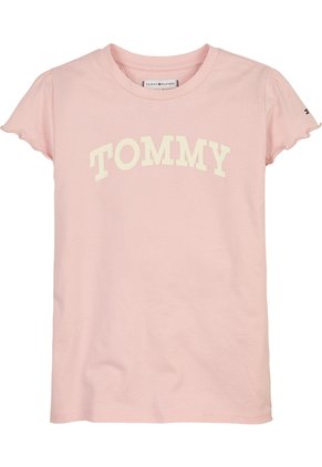 Camiseta Rosa Essential De Algodón Tommy Hilfiger