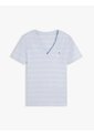 Camiseta Celeste Slim Con Cuello En V Tommy Hilfiger de Tommy Hilfiger