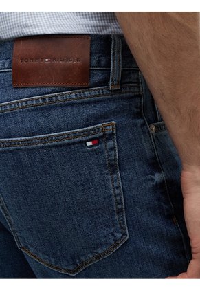 Jeans Azul Oscuro Denton Rectos Con Efecto Usado Tommy Hilfiger