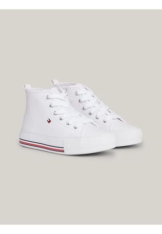 Tenis Altas Con Cordones Niña Blanco Tommy Hilfiger Tommy Hilfiger