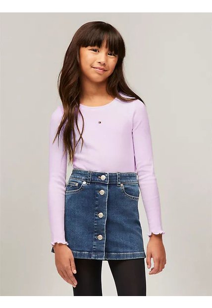 Camiseta Morado Essential Con Logo Tommy Hilfiger