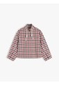 Chaqueta Roja Bomber Corta De Cuadros Y Corte Amplio Tommy Hilfiger de Tommy Hilfiger