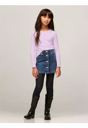 Camiseta Morado Essential Con Logo Tommy Hilfiger