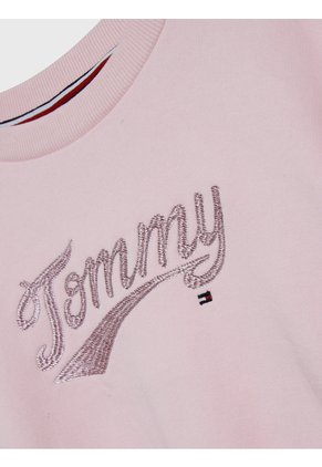 Suéter Rosa Con Mangas Abullonadas Tommy Hilfiger