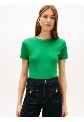 Camiseta Verde Slim De Cuello Redondo Tommy Hilfiger Tommy Hilfiger