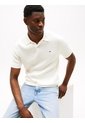 Polo Blanco De Punto Trenzado Y Corte Regular Tommy Hilfiger de Tommy Hilfiger