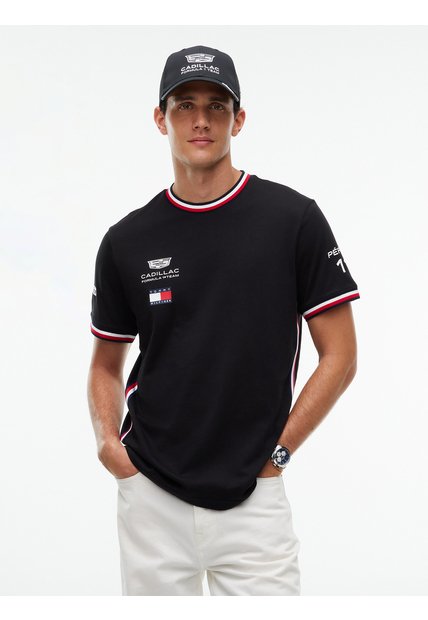 Camiseta Negra TH X Cadillac Formula 1® Team Sergio Pérez 11 Tommy Hilfiger