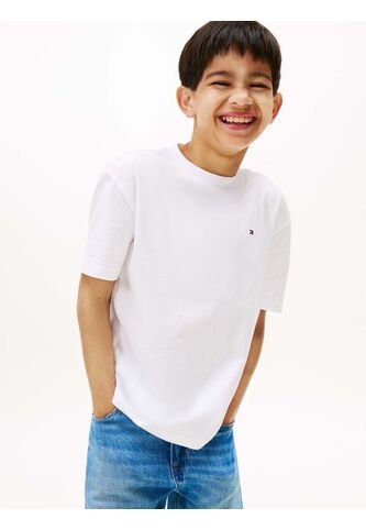 Camiseta Blanca De Cuello Redondo Con Logo Tommy Hilfiger Tommy Hilfiger