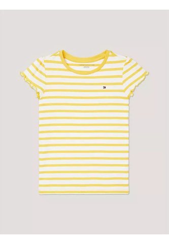 Camiseta Amarilla A Rayas Con Logo Tommy Hilfiger Tommy Hilfiger