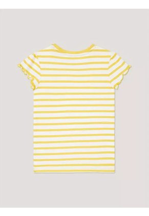 Camiseta Amarilla A Rayas Con Logo Tommy Hilfiger
