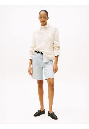 Saco Blanco Tejido Amplio En Mezcla De Punto Tommy Hilfiger