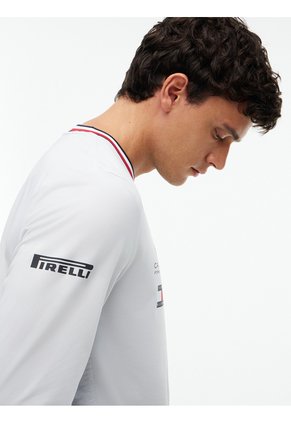 Camiseta Blanca De Manga Larga TH X Cadillac Formula 1® Team Tommy Hilfiger