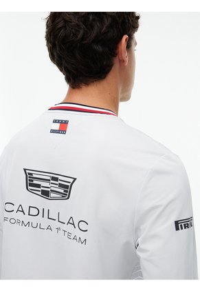 Camiseta Blanca De Manga Larga TH X Cadillac Formula 1® Team Tommy Hilfiger