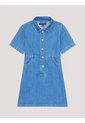 Vestido Azul Denim Con Botones Tommy Hilfiger de Tommy Hilfiger