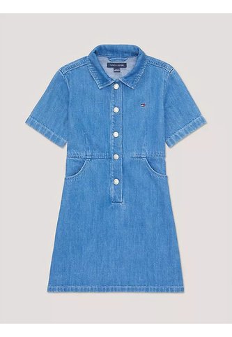 Vestido Azul Denim Con Botones Tommy Hilfiger Tommy Hilfiger