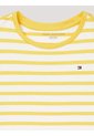 Camiseta Amarilla A Rayas Con Logo Tommy Hilfiger de Tommy Hilfiger